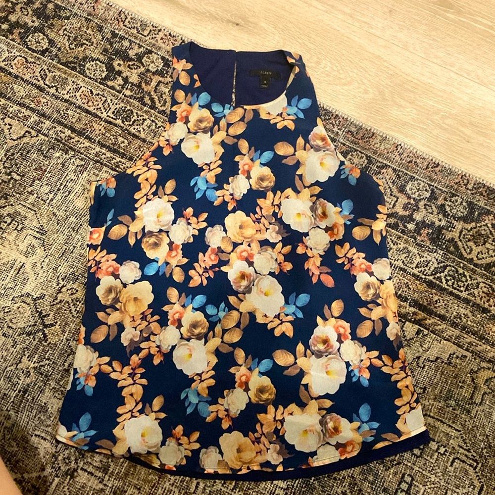 Jcrew silk tank blouse